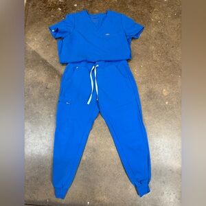 Women’s Figs Royal Blue Scrub Set Zamora Caterina Medium see description
